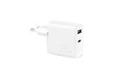 Handys - Adapter und Ladegeräte - Puro 25W Power Delivery USB-A USB-C Wall Charger - White - FCMTCUSBAC25WPDWHI