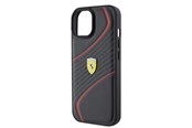 Handys - Cover & Cases - Ferrari Twist Metal Logo Case for iPhone 15 - Black - 3666339170998