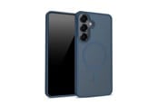 Handys - Cover & Cases - CRONG Hybrid Matte Magnetic - MagSafe Case for Samsung Galaxy S25 (Navy Blue) - CRGHMMSGS25NBL
