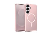 Handys - Cover & Cases - CRONG Hybrid Matte Magnetic - MagSafe Case for Samsung Galaxy S25 (Pink) - CRGHMMSGS25PNK