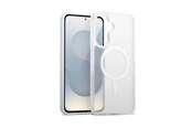 Handys - Cover & Cases - CRONG Hybrid Matte Magnetic - MagSafe Case Samsung Galaxy S25 (White) - CRGHMMSGS25WHT