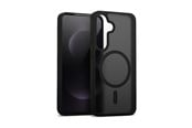 Handys - Cover & Cases - CRONG Hybrid Matte Magnetic - MagSafe Case Samsung Galaxy S25 FE (Black) - CRGHMMSGS25FEBLK