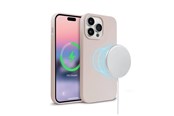 Handys - Cover & Cases - CRONG Color Cover Magnetic - iPhone 14 Pro Max MagSafe Case (Sand Pink) - CRG-COLRM-IP1467P-PNK