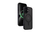 Handys - Cover & Cases - CRONG Hybrid Frost MAG Cover - Case with MagSafe for iPhone 16 (Black) - CRGHFMIP1661BLK