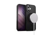 Handys - Cover & Cases - CRONG Hybrid Frost MAG Cover - MagSafe iPhone 17 Case (Black) - CRGHFMIP1763BLK