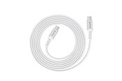 USB Kabel - CRONG Armor Link - 60W PD 3A USB-C to USB-C Cable 25cm (White) - CRGAL025USCCWHI