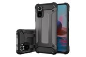Handys - Cover & Cases - Hurtel Hybrid Armor Case Tough Rugged Cover for Xiaomi Poco M4 Pro 5G Black - 5907769339578