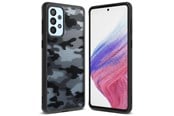 Handys - Cover & Cases - Ringke Fusion Matte Case Cover with Gel Frame Samsung Galaxy A73 Black - 8809848205378