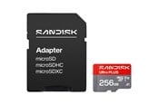 Speicherkarten - SANDISK Ultra PLUS microSD/SD - 200MB/s - 256GB - SDSQUBQ-256G-GN6MA