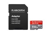 Speicherkarten - SANDISK Ultra PLUS microSD/SD - 200MB/s - 512GB - SDSQUBQ-512G-GN6MA