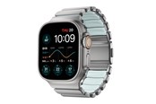 Smartwatch - Accessories - Nomad Stratos Band - 49mm | Natural Titanium | Icy Blue Glow FKM - NM009902858