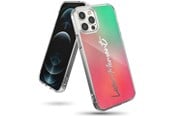 Handys - Cover & Cases - Ringke Fusion Design Armored Case Cover with Gel Frame iPhone 12 Pro Max Pink-Green (GNAP0028) - 8809758105409