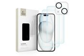 Handys - Schutzfolie - Tech-Protect Supreme Set for iPhone 15 2x Tempered Glass for Display / Tempered Glass for Camera - 9319456604696