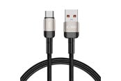 USB Kabel - Tech-Protect  UltraBoost Evo Cable USB-C / USB-A 100W 5A 1m - Titanium - 5906203690749