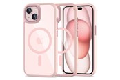 Handys - Cover & Cases - Tech-Protect MagMat MagSafe Case for iPhone 15 - Clear Pink - 5906302307999
