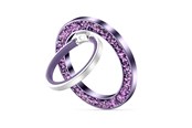 Handys - Anderes Zubehör - Tech-Protect MMR200 magnetic handle / ring with MagSafe - purple with crystals - 5906302308439