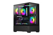 Gehäuse - Darkflash C365 Computer Case + 5 Fans - Gehäuse - Schwarz - C365 BLK +5F