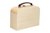 Kinderzimmer - Playwood Wooden Case with Leather Handle Pine - SL048AB