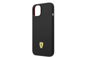 Handys - Cover & Cases - Ferrari Silicone Metal Logo Magsafe Case for iPhone 14 - Black - 3666339068288
