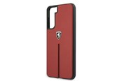 Handys - Cover & Cases - Ferrari Off Track Leather Nylon Stripe Case for Samsung Galaxy S21 - Red - 3700740496183