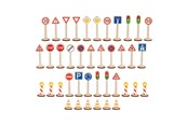 Holzspielzeug - Goki Wooden Traffic Sign Set - 40pcs. - 53761