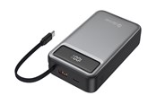 Powerbank (Akku) - DENVER PQCA-20650 - Fast charge Powerbank 20000mAh With PD65W USB-C cable built-in - 20000 Ah - PQCA-20650