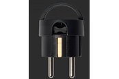 Schaltereinheiten - Pro Socket angle schuko mini, black - 30-081-2