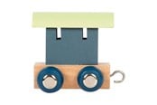 Holzspielzeug - Small Foot - Wooden Letter Train Polar - Wagon Blue Green - 12 pieces - 12565-display12
