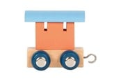 Holzspielzeug - Small Foot - Wooden Letter Train Polar - Wagon Salmon Pink Blue - 12 pieces - 12567-display12