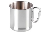Camping & Outdoor - Meva Stainless steel hiking mug with carabiner 270ml - 8590584572007