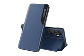 Handys - Cover & Cases - Hurtel Eco Leather View Case Cover for Samsung Galaxy A24 4G with Flip Stand Blue - 9145576275726