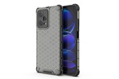 Handys - Cover & Cases - Hurtel Honeycomb Case for Xiaomi Redmi Note 12 Pro+ Armored Hybrid Cover Black - 9145576277737