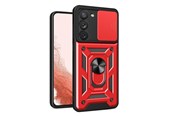 Handys - Cover & Cases - Hurtel Hybrid Armor Camshield Case for Samsung Galaxy S23+ Armored Cover with Camera Cover Red - 9145576273074