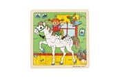 Puzzle - Astrid Lindgren Puzzle 16 Pcs Pippi Longstocking - Square Horse Holz - 8633