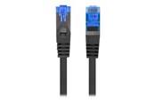 Netzwerk - Kabel - Lanberg patch cable - 25 cm - black RAL 9004 - Schwarz - 0.25m - PCF6A-10CC-0025-BK
