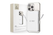 Powerbank (Akku) - Tech-Protect LifeMag PB31 Power Bank with MagSafe 10000mAh 15W USB-C / USB-A / Built-in USB-C / Lightning Cables - White Powerbank (Akku) - Weiß - 10000 mAh - 5906302309276