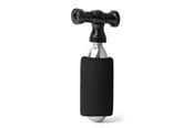 Fahrrad-Zubehör - Rockbros CO₂ pump aluminum alloy valve head cartridge-free Presta/Schrader compatible - black - Rockbros-420003001