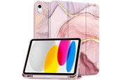 Tablets - Cover & Case - Tech-Protect SC Pen Case for iPad 10.9" 2022 - Pink Marble - 5906302309979