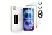 Handys - Schutzfolie - Tech-Protect Supreme Set Tempered Glass for iPhone 16 - Clear (3 pcs) - 5906302310906