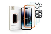 Handys - Schutzfolie - Tech-Protect Supreme Set Tempered Glass for iPhone 16 Pro - Clear (3 pcs) - 5906302310920
