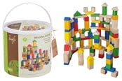 Holzspielzeug - Jouéco Wooden blocks 100 pcs - 263-80019