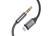 Audio Kabel - Tech-Protect  UltraBoost Lightning audio cable / mini jack 3.5mm 1m - black - 9490713929087