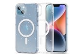 Handys - Cover & Cases - Tech-Protect  FlexAir Hybrid MagSafe Case for iPhone 13 / 14 - Clear Glitter - 9490713930908