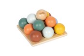 Baby Spielzeug - Small Foot - Wooden Montessori Ball Sorting Game - 12815