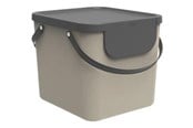 Reinigung - rotho Albula - recycling bin - 40 L - plastic - cappuccino - 24 Miesiace Gwarancji