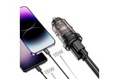 Handys - Adapter und Ladegeräte - Tech-Protect CC30W Car Charger USB-C PD 30W / USB-A QC 3.0 - Black - 9490713933794