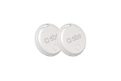 Handys - Anderes Zubehör - SBS Track My Circle locator compatible with Apple Find My set of 2 - white - TEFINDTAGAP2SET