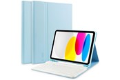 Tablets - Cover & Case - Tech-Protect SC Pen + Keyboard Case for iPad 10.9" 2022 - Light Blue - 9490713934630