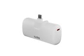 Powerbank (Akku) - SBS EcoPower 5000 mAh 10W Powerbank with Built-in USB-C Port - White - 5000 mAh - TEBB5000PLUGWGRS