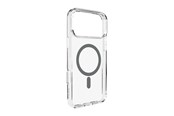 Handys - Cover & Cases - Puro Lite Mag TPU+PC Case Compatible with MagSafe for iPhone 17 Pro - Transparent with Gray Ring - PUIPC17P63LITEMDKGR